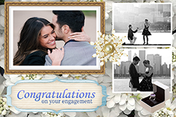 Engagement greeting card