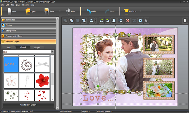 Wedding collage idea