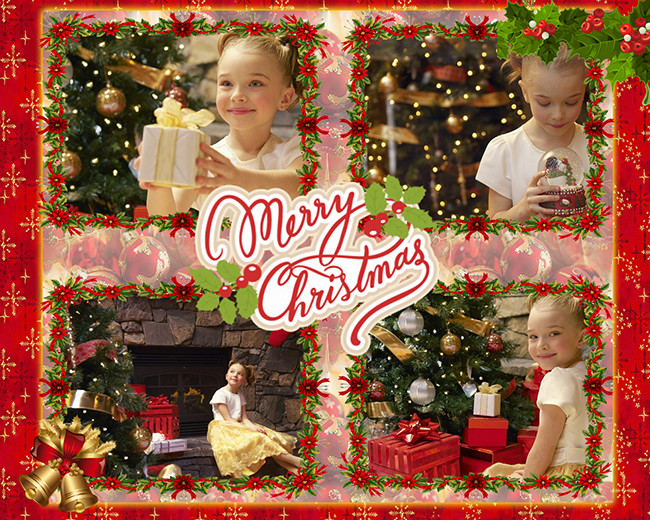 free christmas picture collage maker