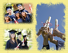 Graduation blended collage