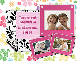 Mothers Day Photo Collage Template, Printable Mothers Day Gift