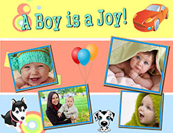 Baby boy scrapbook