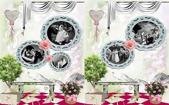 Wedding photo book design